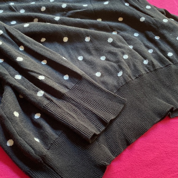ModCloth polka dot sweater (black and white) NWOT - Picture 4 of 4